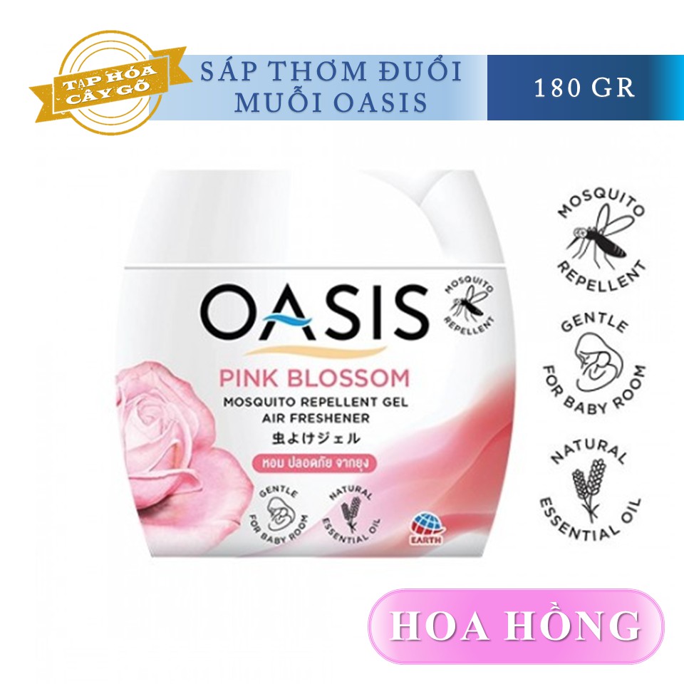 🔥 Mã VUAHOASIS giảm 10K đơn 99K 🔥 SÁP THƠM OASIS ĐUỔI MUỖI DỊU NHẸ 180GR - DƯA HẤU, LAVENDER, HỒNG, CAM, GIÓ BIỂN