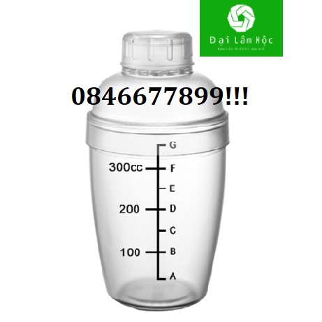 Bình Lắc Shaker Nhựa 350ML 530ML  700ML 1000ML