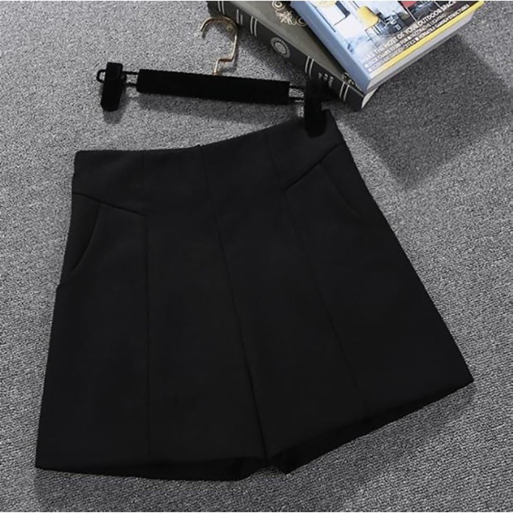 Quần short cạp cao 3 màu thiết kế 2 túi trước kèm gân - quần đùi nữ ROSA BOUTIQUE