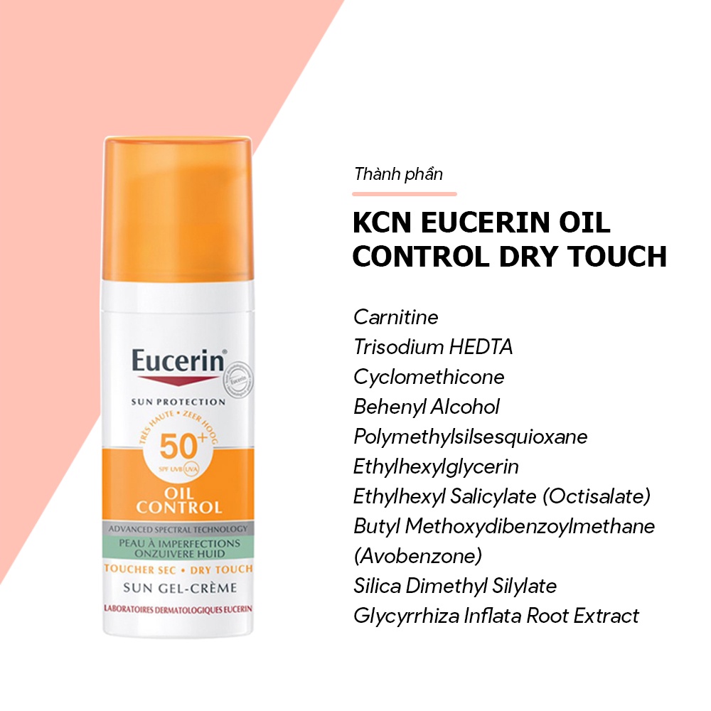 ( AUTH- PHÁP) Kem chống nắng Eucerin Oil Control Dry Touch 50ml