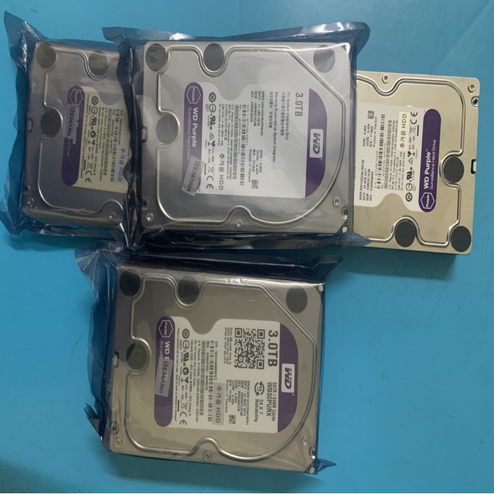 Ổ cứng gắn trong HDD Western Digital Purple 3TB, SATA 3, 64 Cache - Ổ cứng chuyên dụng cho Camera - Bảo hành 24 tháng