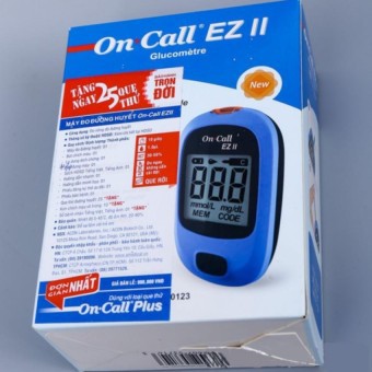 Máy Đo Đường Huyết Acon OnCall Ez II (Bảo hành trọn đời) (25 que thử)