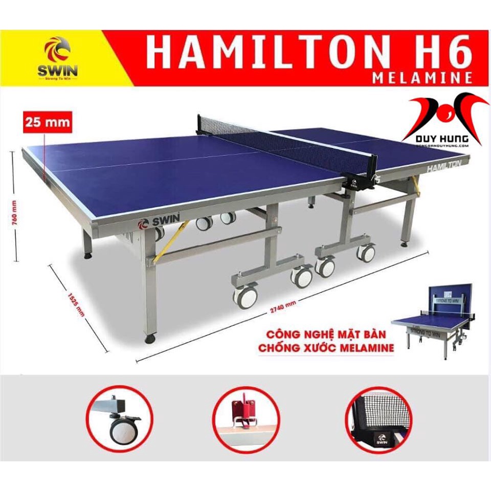 Bàn bóng bàn Swin Hamitol h6