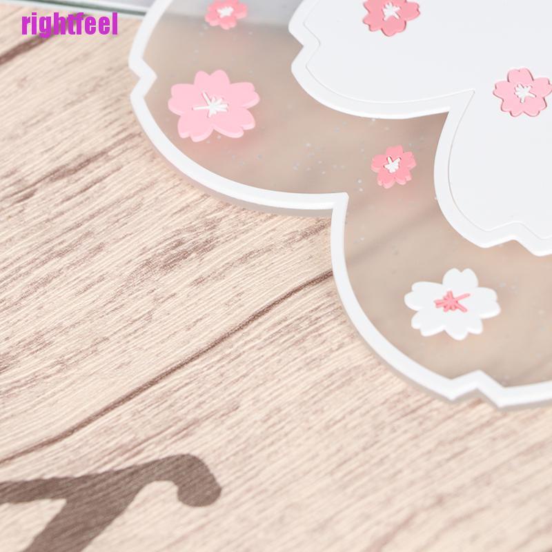 Miếng Lót Ly Cách Nhiệt Chống Trượt Họa Tiết Hoa Anh Đào Xinh Xắn
