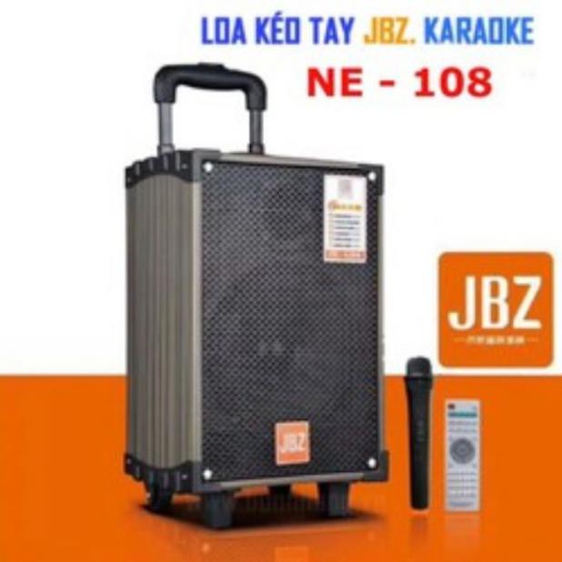 LOA KÉO DI ĐỘNG BLUETOOTH JBZ NE 108 2 mic và 1 mic