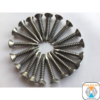 1kg Vít inox 304 tự khoan đầu bằng