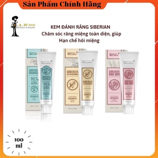 - Kem đánh răng thảo dược Siberian, giúp hạn chế hôi miệng, chăm sóc răng miệng toàn diện - Tuýt 100ml