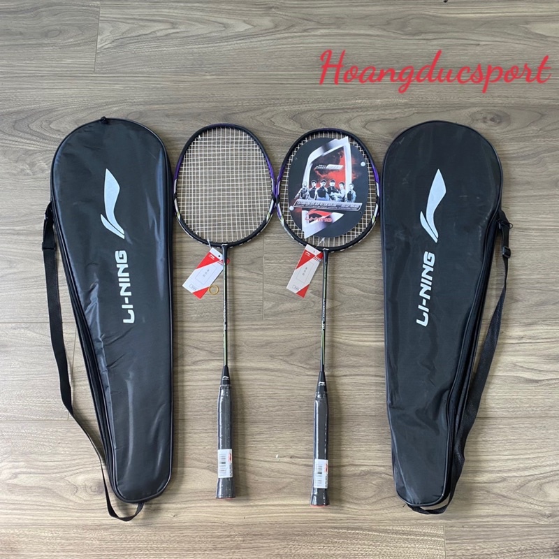 Combo 2 vợt cầu lông Li-ning Cước tặng 2 bao đựng vợt siêu rẻ (màu ngẫu nhiên )