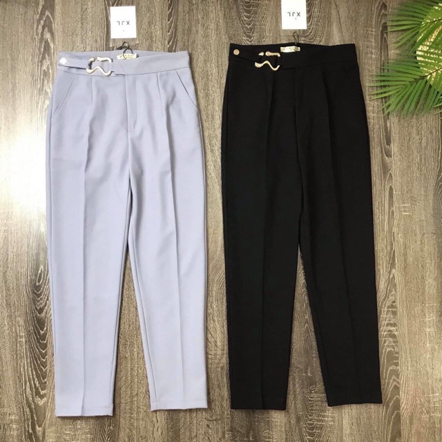 Quần Baggy Nữ Phối Cạp Móc Siêu Hot