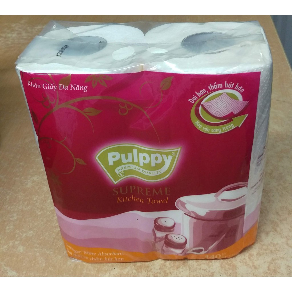 Giấy bếp Pulppy Supreme - Lốc 2 cuộn