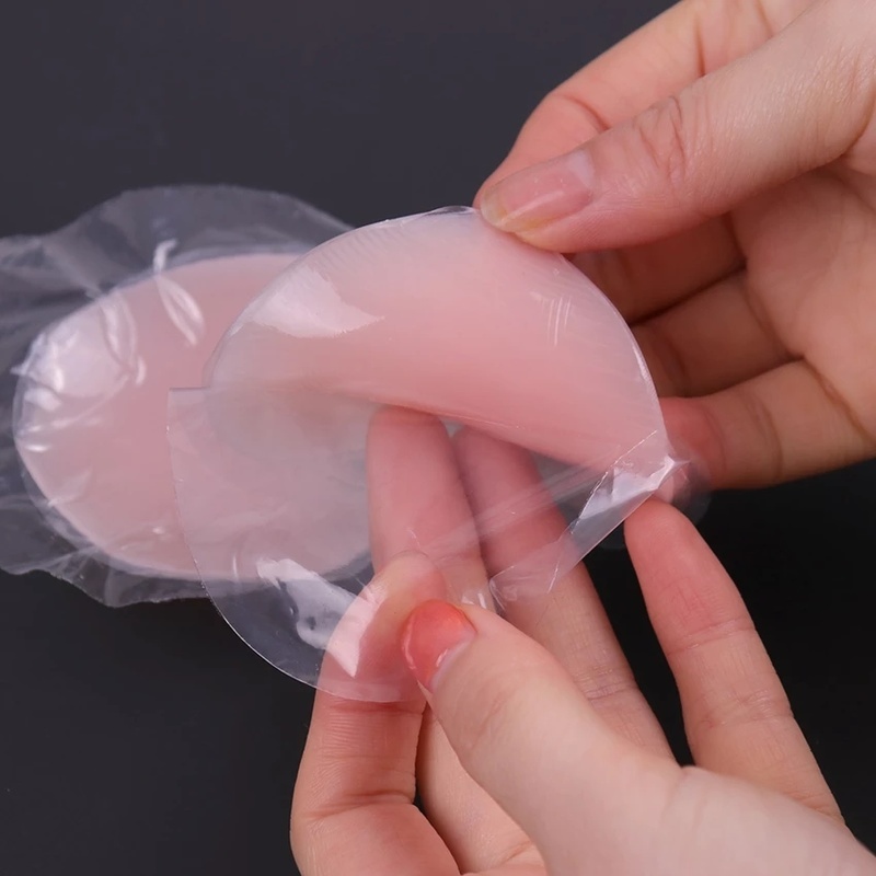 1 Cặp Miếng Dán Nhũ Hoa Hình Trái Tim Vô Hình Bằng Gel Silica Tự Dính Chống Bức Xạ Có Thể Tái Sử Dụng Chất Lượng Cao Cho Nữ