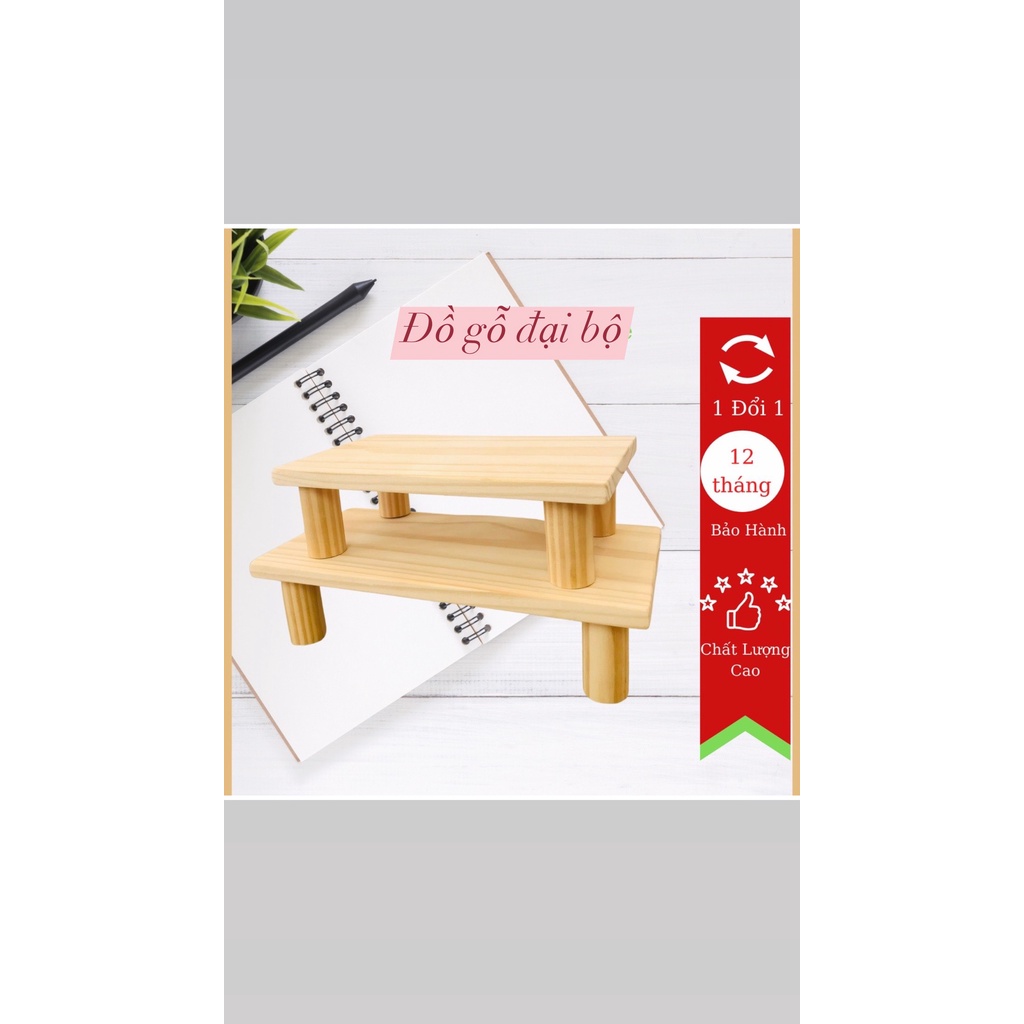 Ghế để chân văn phòng,để bàn đa năng Gỗ Thông Tự Nhiên