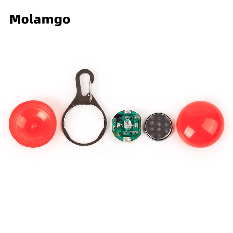 MOLAMGO  Thẻ Tròn Gắn Đèn Led Cho Thú Cưng