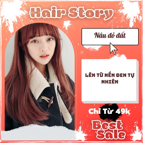 Thuốc nhuộm tóc màu Nâu Đỏ Đất không cần tẩy tóc |Storyhairs, Storyhair