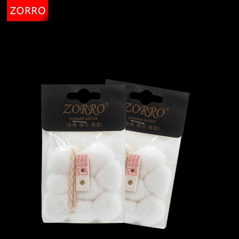 Combo bông,bấc,chặn bông bật-lửa Zịppo,Zorro chính hãng.