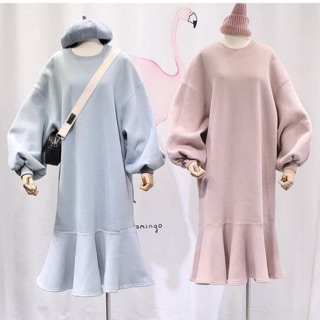 SẴN MÀU XANH_VÁY NỈ ĐUÔI CÁ (CÓ ẢNH THẬT)