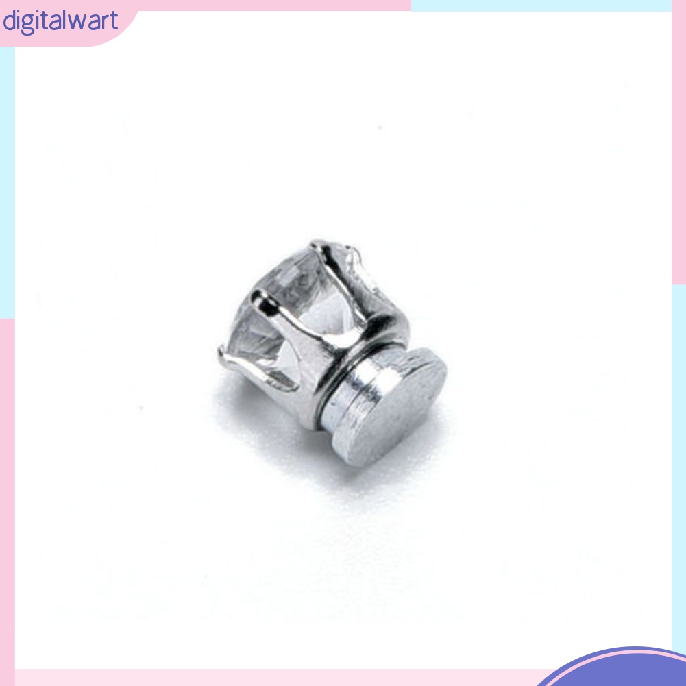 Đôi khuyên tai nam châm đính đá lấp lánh cá tính xinh xắn dành cho nữ