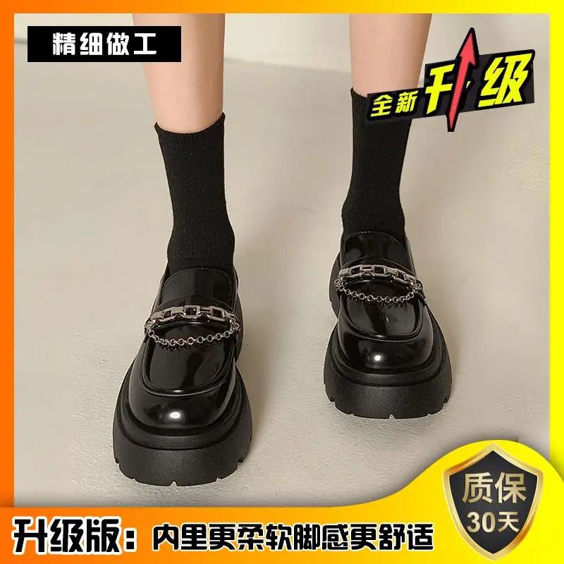 Giày Lười Da Phong Cách Retro Thời Trang 2022 Cho Nữ