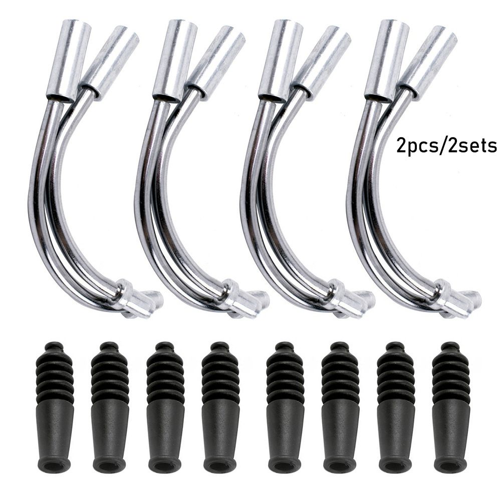 1/ 2 cặp ống uốn/ vỏ bọc bảo vệ phanh xe đạp leo núi MTB hình chữ V chất lượng cao