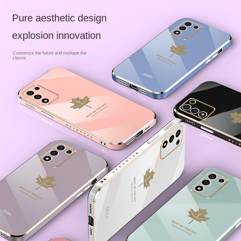 Ốp Điện Thoại Mạ Điện Bảo Vệ Ống Kính Máy Ảnh Cho Realme Q3S
