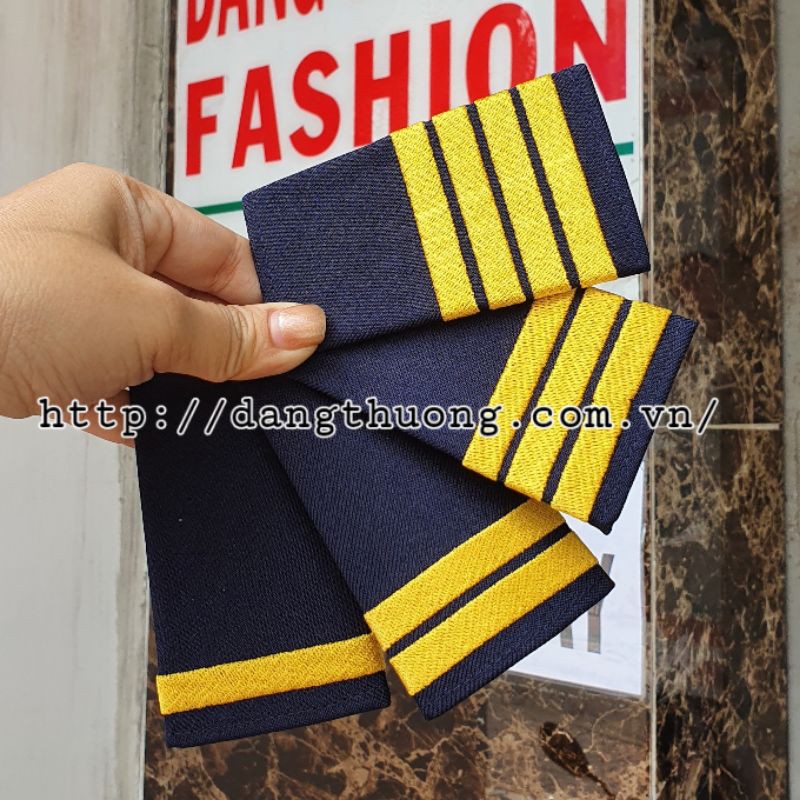 [SHIP HOẢ TỐC ] [CÓ SẴN] Cầu vai phi công cơ trưởng cơ phí THÊU LUỒN ỐNG