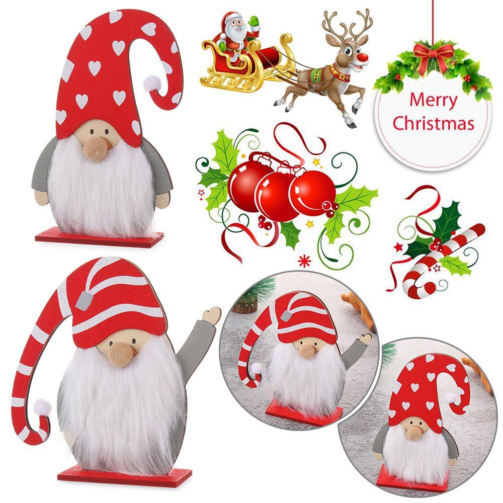 LONTIME Mũ Ông Già Noel Trang Trí Bàn Làm Việc