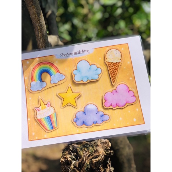 Học liệu bóc dán Montessori - Bộ kỳ lân - Ngựa Pony - Unicorn busy book