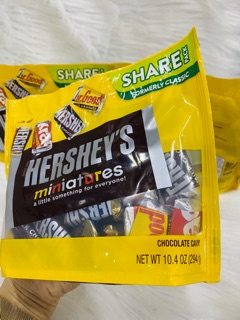 [Date 03/2021]-Socola hershey 4 vị miniature 294g của Mỹ