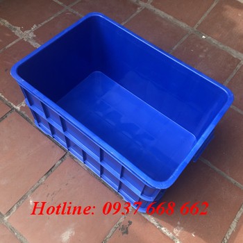 Thùng nhựa đặc Hs019 - Kt: 610x420x310 mm