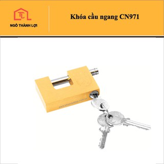 Ổ khóa cầu ngang Việt Tiệp CN971 Ø10 (phi 10)  đồng vàng thép không gỉ