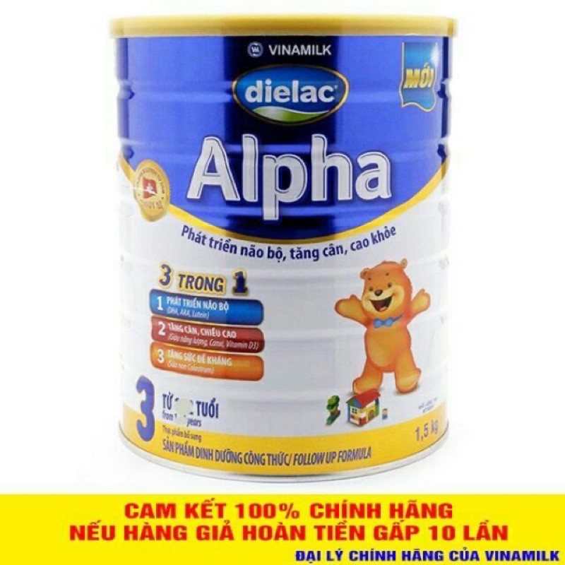 Sữa bột dielac Alpha step 3, 4,/ 1,5kg