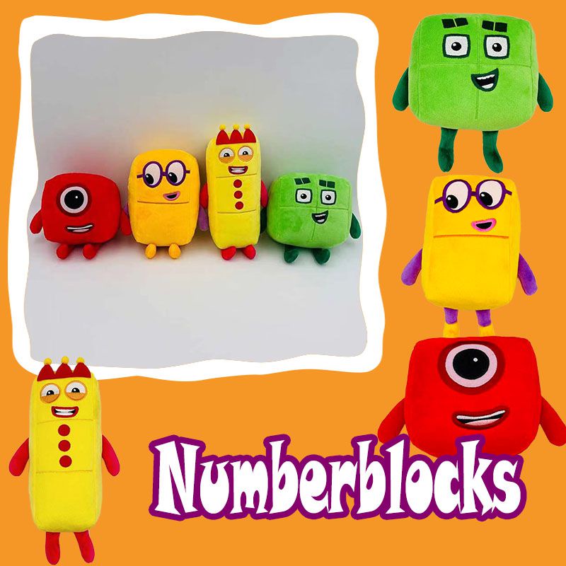 Búp bê nhồi bông hình nhân vật phim Numberblock dễ thương thích hợp làm quà tặng cho trẻ em