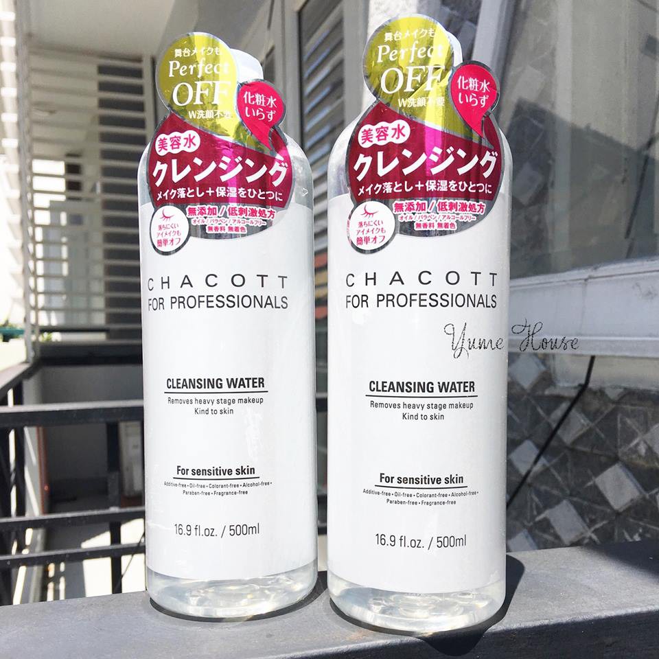 (MẪU MỚI) Nước tẩy trang Chacott For Professionals Cleansing Water 500ml