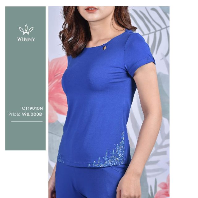 Bộ mặc nhà Winny cotton tay cộc quần lỡ 19010 Giá 498.000đ