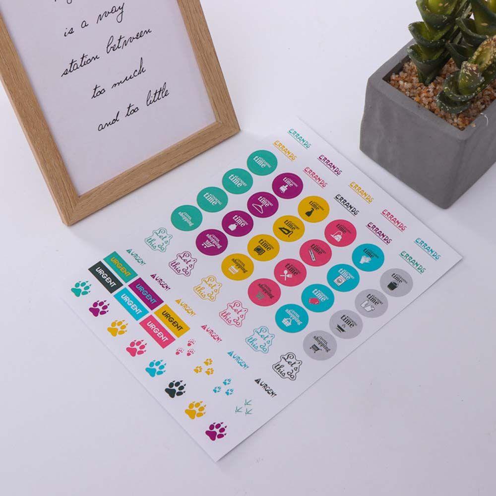 Miếng Dán Trang Trí Sổ Tay / Nhật Ký Tự Dính Chống Thấm Nước Họa Tiết Dễ Thương