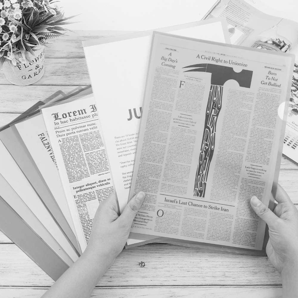 Set 20 Túi Nhựa Trong Suốt Đựng Tài Liệu Khổ A4 Chống Thấm Nước