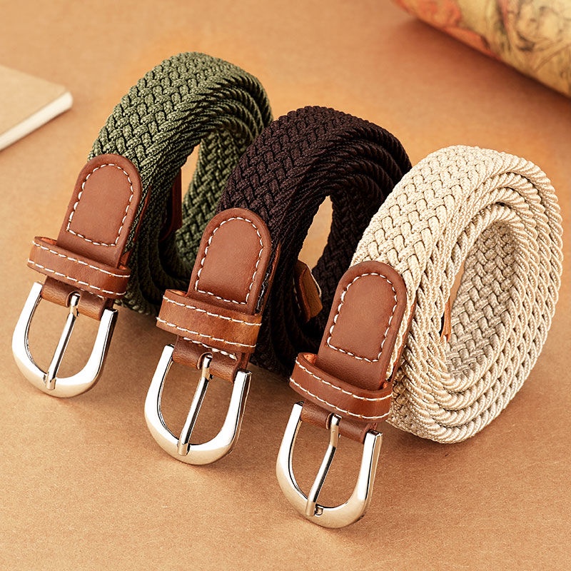 Thắt Lưng Vải Canvas Co Giãn Trang Trí Quần Jean Thời Trang Cho Nữ Thắt Lưng Nữ Bản Nhỏ Bản To Dây Xích Váy Thời Trang Cao Cấp Da Thật Cho Váy Cho quần Co giãn Nịt Vải Chữ Kim loại Chính hãng Thun Dù 1.8m