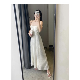 Đầm maxi ren dập ly 2 dây sang chảnh MIMOSA FLOWER