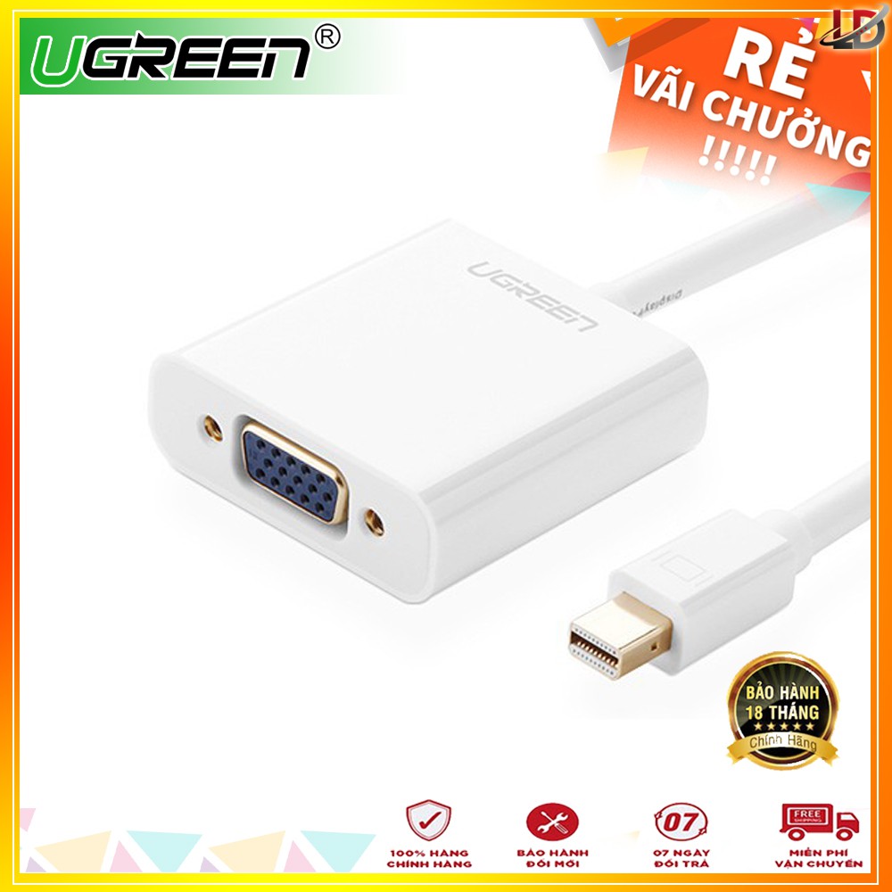 [Mã ELHACE giảm 4% đơn 300K] Cáp Mini DisplayPort sang VGA chính hãng Ugreen 10458 - Phukienleduy