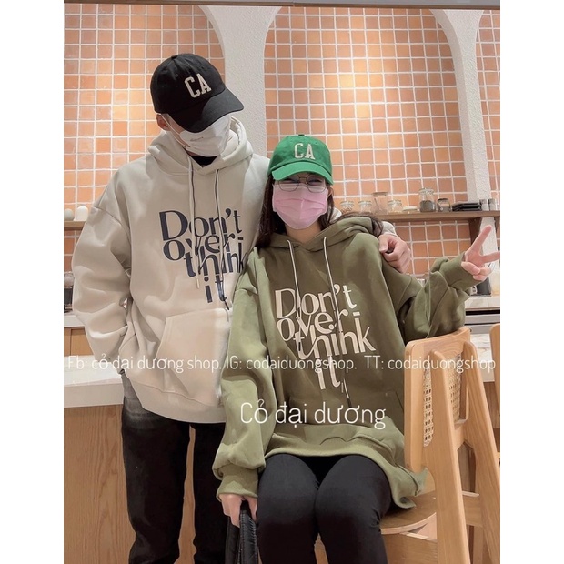 Áo hoodie Dont over mũ 2 lớp TT6