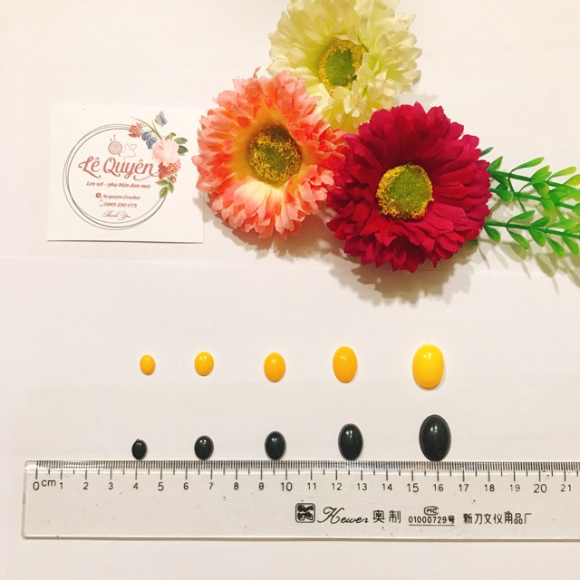 Mắt oval dán túi 100 cái