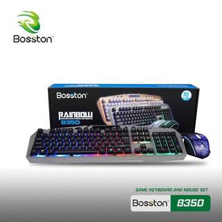 Combo bàn phím chuột gaming bosston 8350-bh 12 tháng