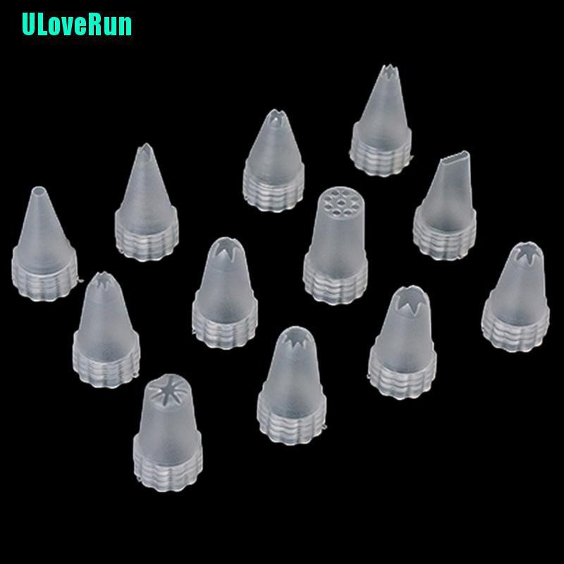 Set 12 Đuôi Bắt Bông Kem Bằng Nhựa Chất Lượng Cao