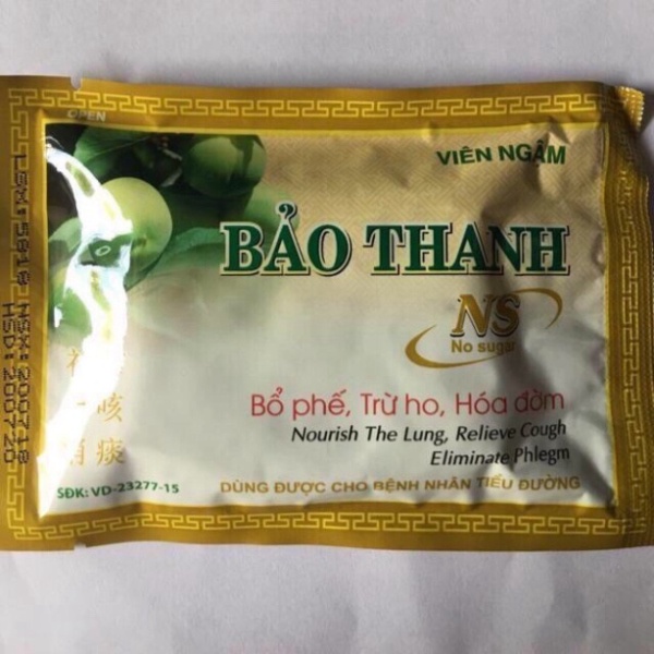 Viên ngậm Bảo Thanh - Vỉ 5 viên