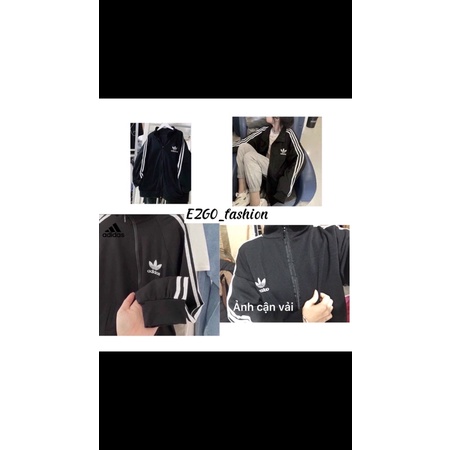 Áo khoác adidas 3 sọc , chất nỉ umi co dãn cực kì xịn sò-EZGO phù hợp cho cả nam và nữ