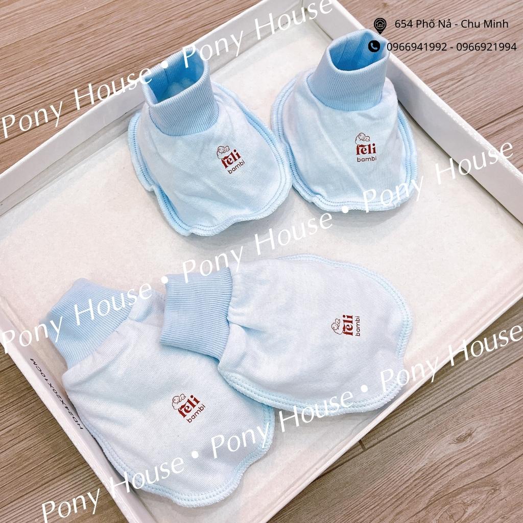 Bao Tay Chân Feli Bambi Chất Cotton Mềm Dạng Ống Bo Dày Dặn Cho Bé Sơ Sinh (Loại 1)