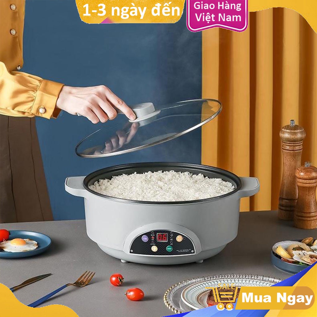 Nồi Lẩu Mini Cắm Điện Đa Năng Lớp Chống Dính Cao Cấp - Thích Hợp Cho 1-5 Người Ăn-Bảo Hành 12 Tháng