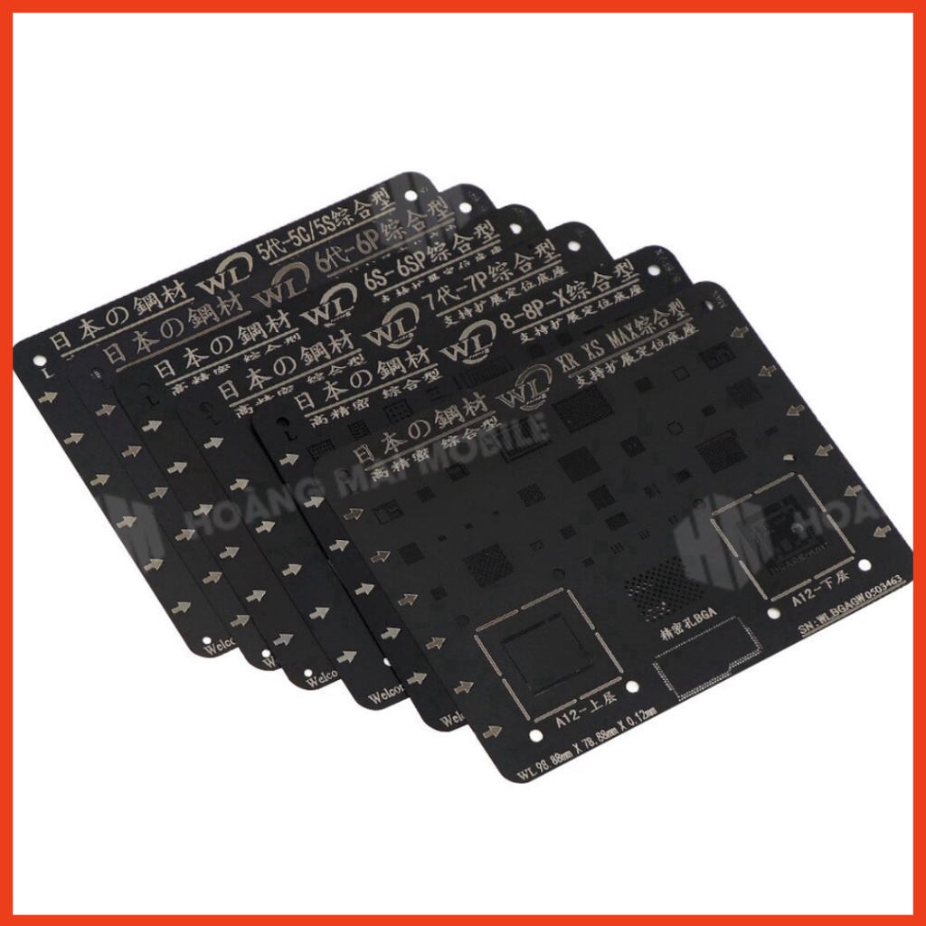 Vỉ WL ĐEN làm chân IC iP 6G đến 13PM