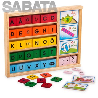 Đồ chơi gỗ winwintoys - bộ học vần winwintoys 60312