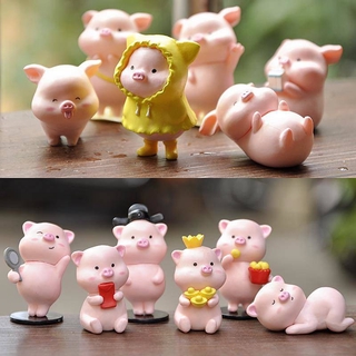 Sticker Hình Chú Heo Màu Hồng Đáng Yêu Trang Trí Xe Hơi